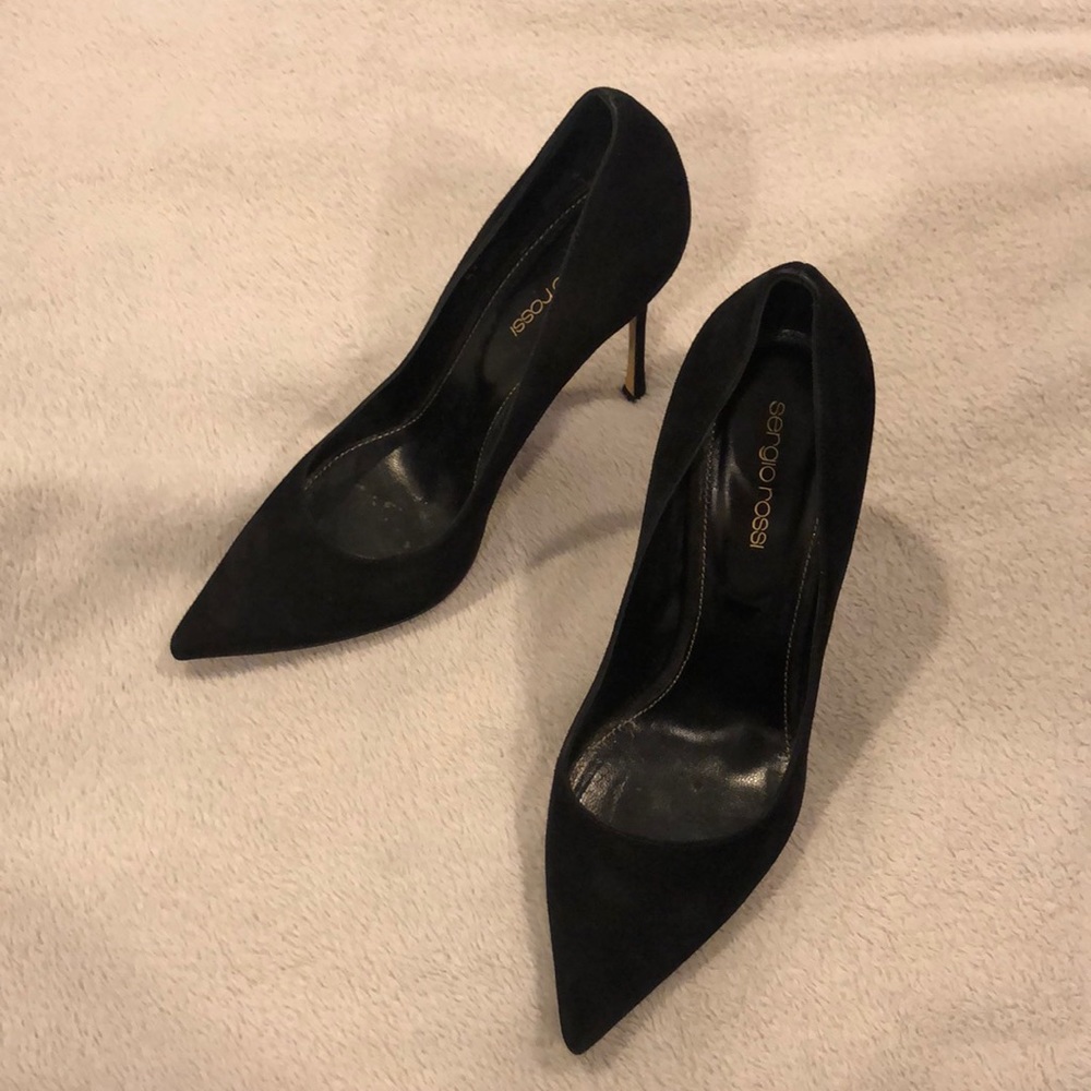 Sergio Rossi suede pumps